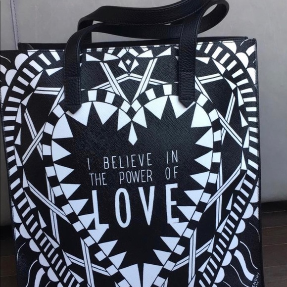 Givenchy- Power of Love print Genuine Leather bag - Picture 2 of 4
